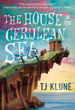 Cover of The House in the Cerulean Sea — cliffside house with ocean and fantasy sky.