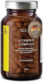 Flacon de complément alimentaire Vitamine B Vegan