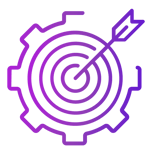 A target within a gear edge