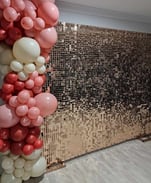 Rose gold shimmer backdrop