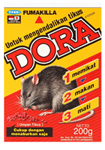 dora pengendali tikus, racun tikus