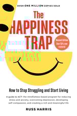 The Happiness Trap book by Russ Harris based on Acceptance and Commitment Therapy