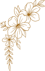 fiori stilizzati in beige