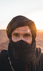 Walking with Nomads in  the Moroccan Sahara chigaga desert trekking