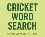 Cricket Word Search Game 