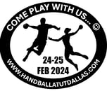 Logo and link to www.handballatutdallas.com