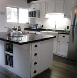 Cocina shaker barnizada blanco mate
