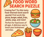 Food Word Search Puzzle 