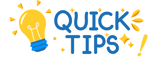 a garhic illustrating quick tips