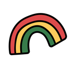 Sticker arc en ciel