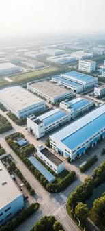 Aerial photos of the factory