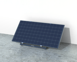 Versatile residential solar mounting system installed on a balcony, compatible with all inverters and panels, featuring adjus