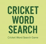 Cricket Word Search Game 