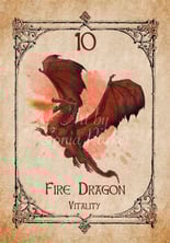 Fire Dragon card from the animal spirit oracle deck