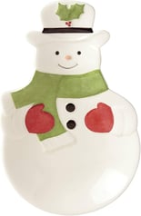 Lenox Hosting The Holidays Snowman Spoon Rest