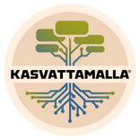 kasvattamalla logo