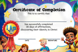 a certificate for a child