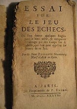 Essai sur le jeu des echecs, 1737 livro de Philipp Stamma