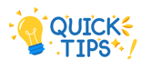 a garhic illustrating quick tips