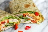 turkey and veggie wrap