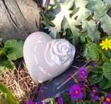 coeur avec message personnalisé ,décoration livraison gratuite tombe, cimetiere Sepulture49
