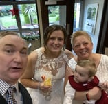 David Allbutt Celebrant With Couple At The End Of Their Wedding Ceremony