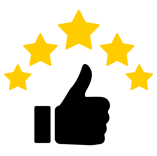 a group of five stars in a row
