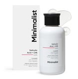 a bottle of minimalist’s skin care product