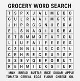 Grocery Word Search 