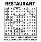 Restaurant Word Search 