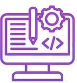 Web development and business tools icon representing website design and digital solutions by Excel First Solutions