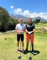 Guests playing golf at De Zalze in Stellenbosch