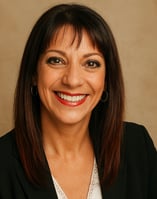 Carol Hutt sonriente, clienta de Gazpacho Creativo