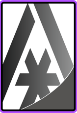 a purple and white sign with a star trek inoxidable