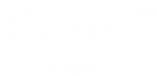 a white logo with the words VP, flight