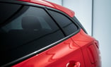 chrome delete on red car