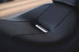 a motorcycle with a leather seat and a leather seat