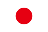 a red and white flag with a red circle