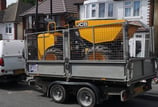 Dumper truck in van for groundwork and grab hire in Dudley
