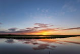 coucher de soleil marais du cotentin normandie