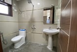 Designer Bathroom of 2 BHK Modern Builder Floor with Balconies — Chattarpur