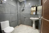 Designer Bathroom of 3 BHK Corner Builder Floor with Multiple Balconies — Chattarpur