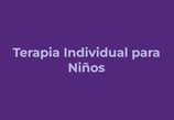 Terapia individual para niños