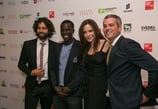 Cause Effect Agency's founder Chris Talbott with Adrian Grenier, Mary-Louise Parker, and Hope North'