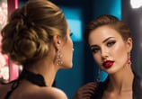 femme qui se regarde dans un miroir