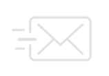 Decorative email icon with dashed lines