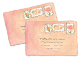 posted envelopes from our door to yours
