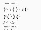 Aprendendo produto nótaveis com frações.