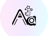 a letter A with a Paint Tool