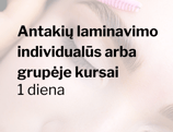 Antakių laminavimo invidualūs arba grupėje kursai